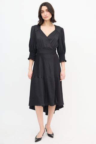 Ba&sh Hi-Low Wrap Dress