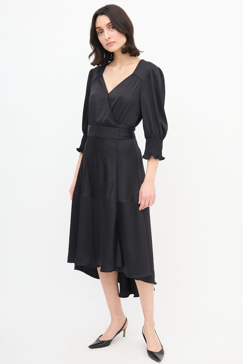 Ba&sh Hi-Low Wrap Dress