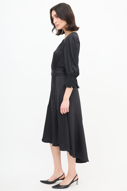 Ba&sh Hi-Low Wrap Dress