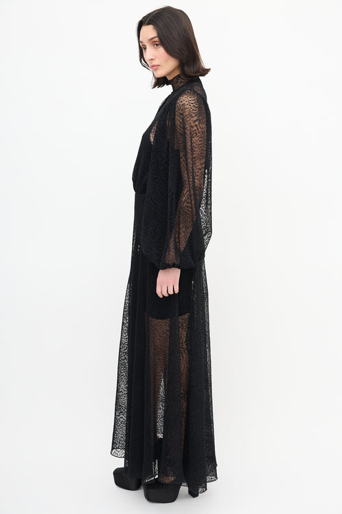 Beaufille Black Picasso Lace Dress