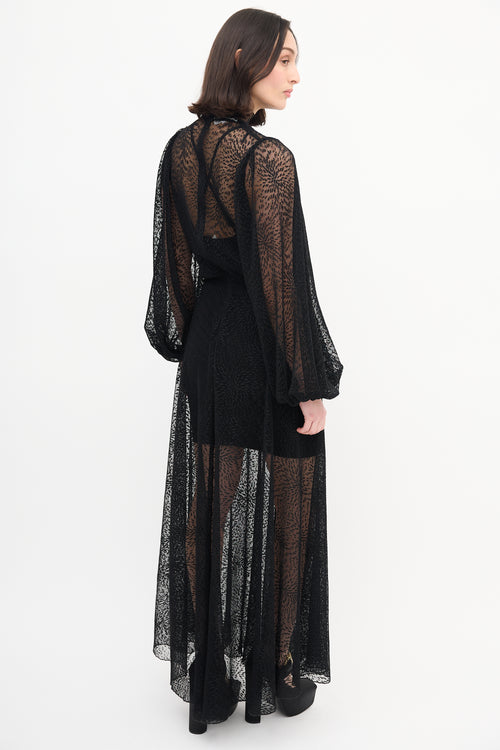 Beaufille Black Picasso Lace Dress