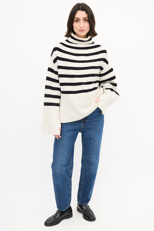 Birgitte Herskind White 
Black Striped Oliver Sweater