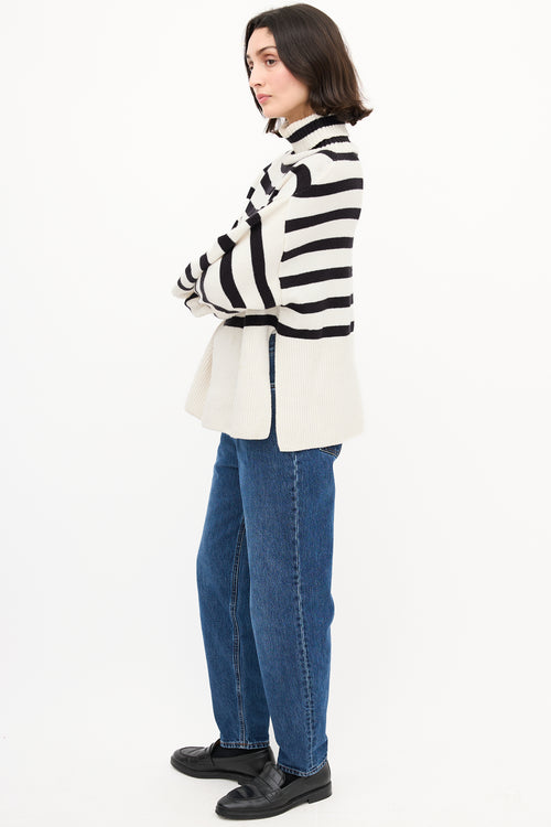 Birgitte Herskind White 
Black Striped Oliver Sweater