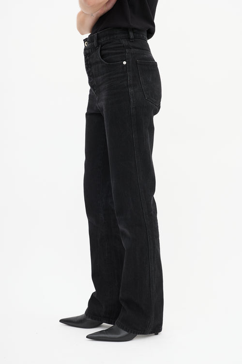 Bottega Veneta PF 2019 Washed Black High Waist Jeans