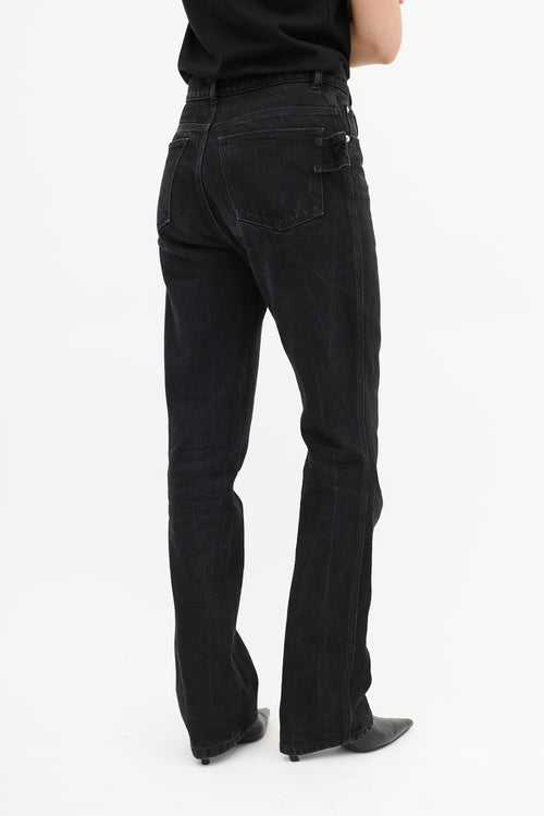 Bottega Veneta PF 2019 Washed Black High Waist Jeans