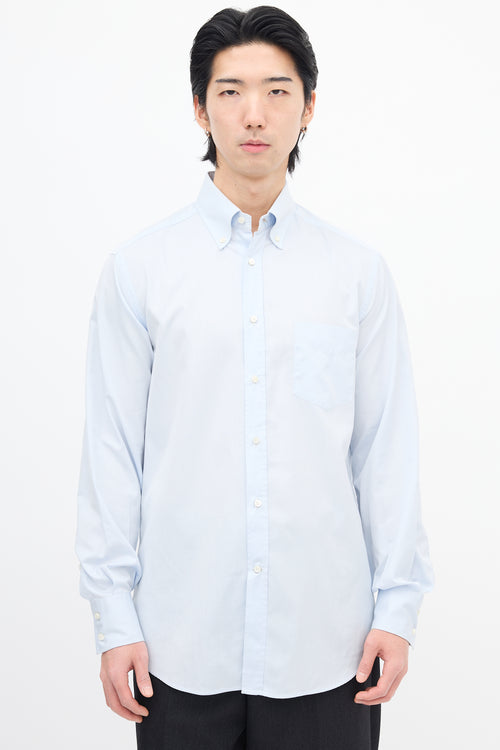 Brunello Cucinelli Light Blue Button Down Shirt