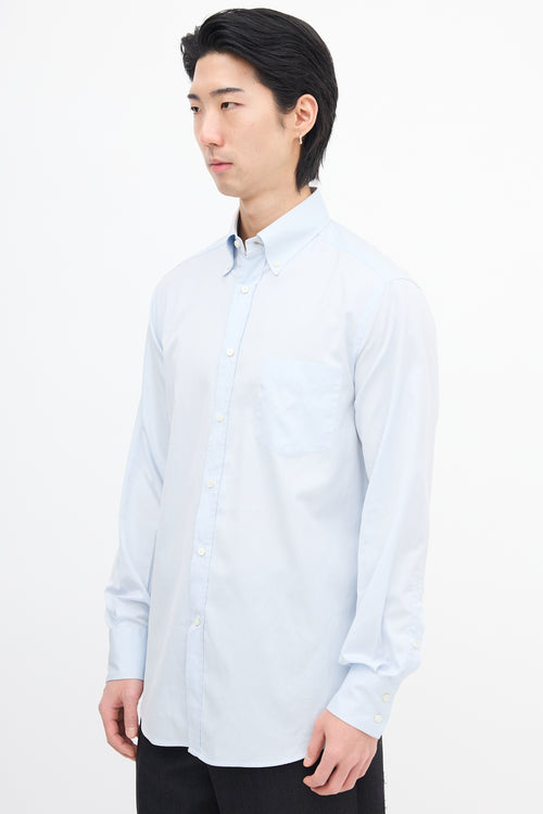 Brunello Cucinelli Light Blue Button Down Shirt