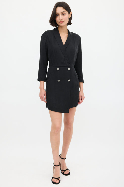 Ba&sh Black Arya Mini Blazer Dress