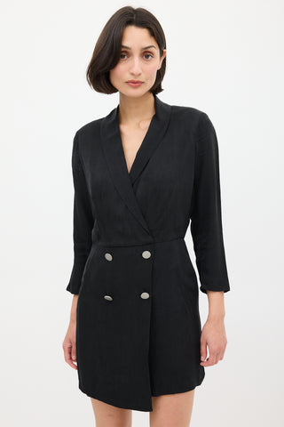 Ba&sh Black Arya Mini Blazer Dress