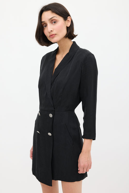 Ba&sh Black Arya Mini Blazer Dress