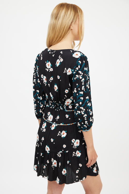 Ba&sh Black 
Multi Lady Floral Dress