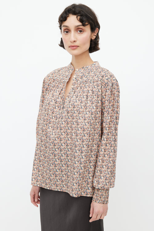 Ba&sh Multicolour Floral Smocked Top