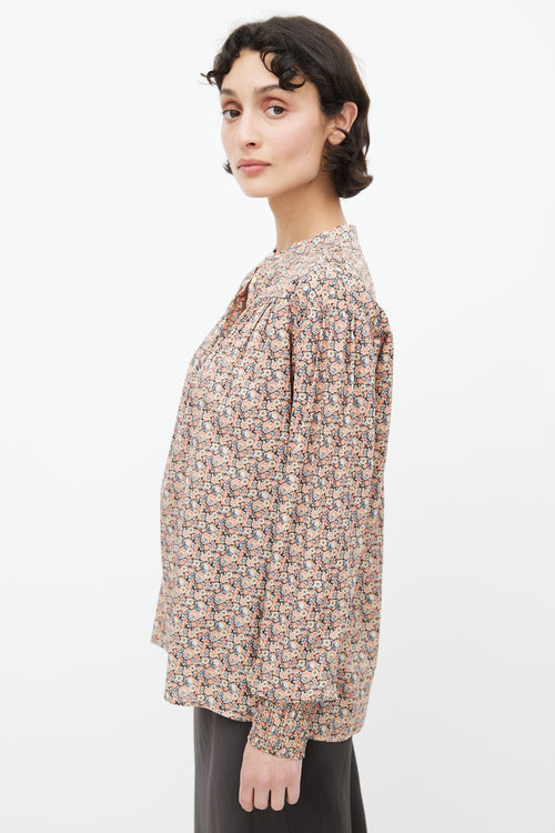 Ba&sh Multicolour Floral Smocked Top