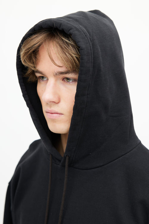 Balenciaga 2024 Black Campaign Logo Hoodie