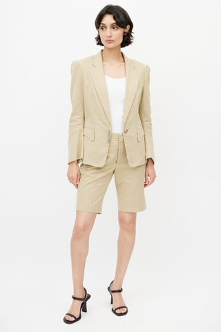 Balenciaga Beige Darted Co-Ord Set