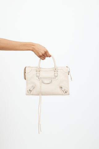 Balenciaga Beige Leather City Bag