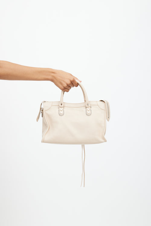 Balenciaga Beige Leather City Bag