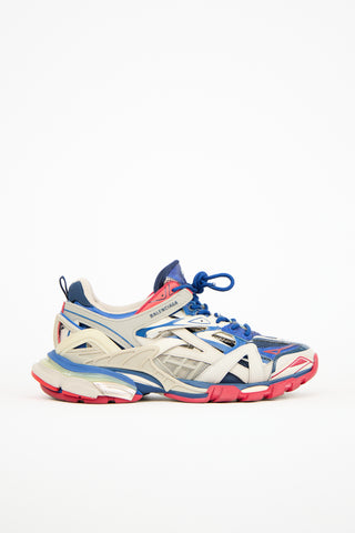 Balenciaga Blue 
Red Track 2 Sneaker