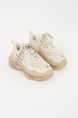 Balenciaga Beige Triple S Sneaker