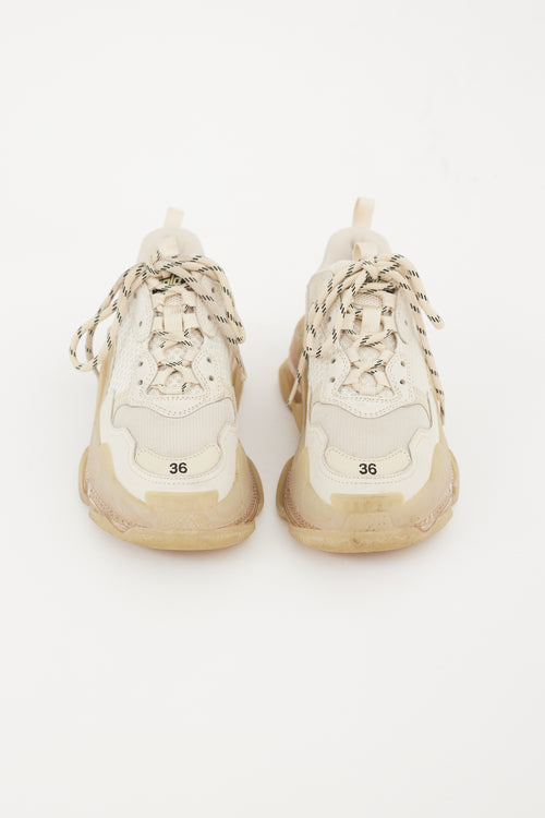 Balenciaga Beige Triple S Sneaker