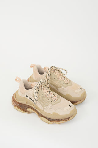 Balenciaga Beige Triple S Sneaker