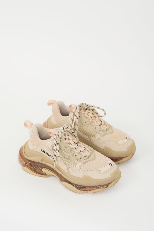 Balenciaga Beige Triple S Sneaker