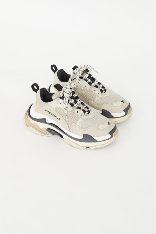 Balenciaga Beige Tripe S Sneaker