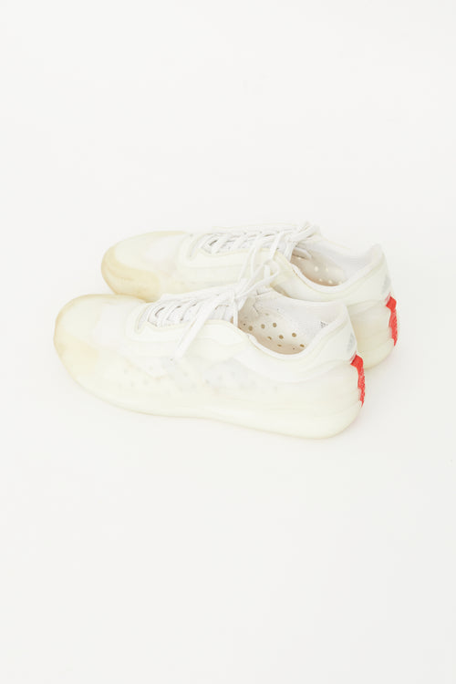 X Adidas White Mesh Luna Rossa Sneaker