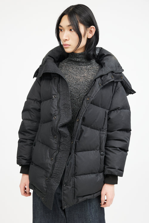 Balenciaga Black Archetype Logo Down Jacket