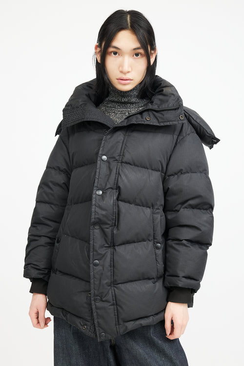 Balenciaga Black Archetype Logo Down Jacket