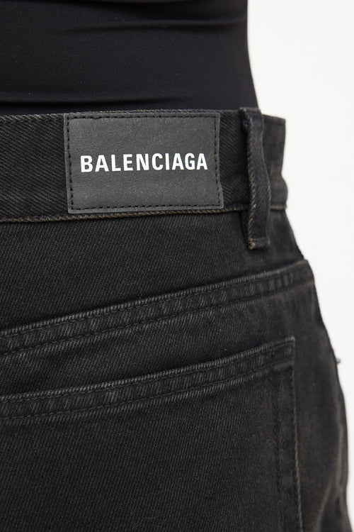 Balenciaga Black 
Blue Fifty Fifty Jeans