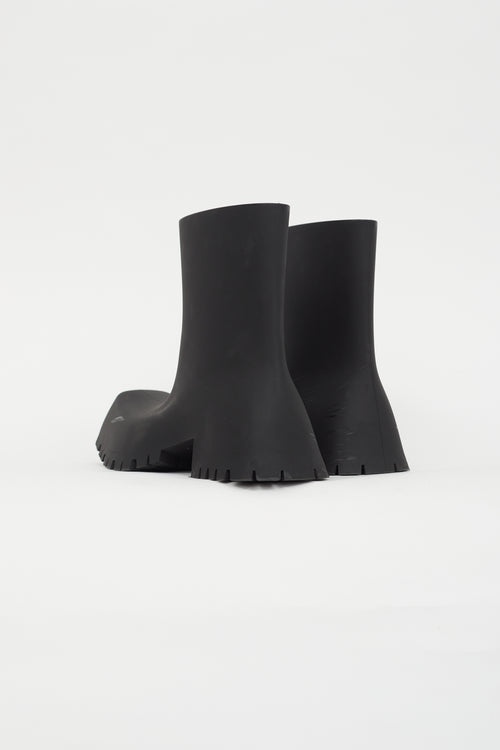 Balenciaga Black Chunky Trooper Boot