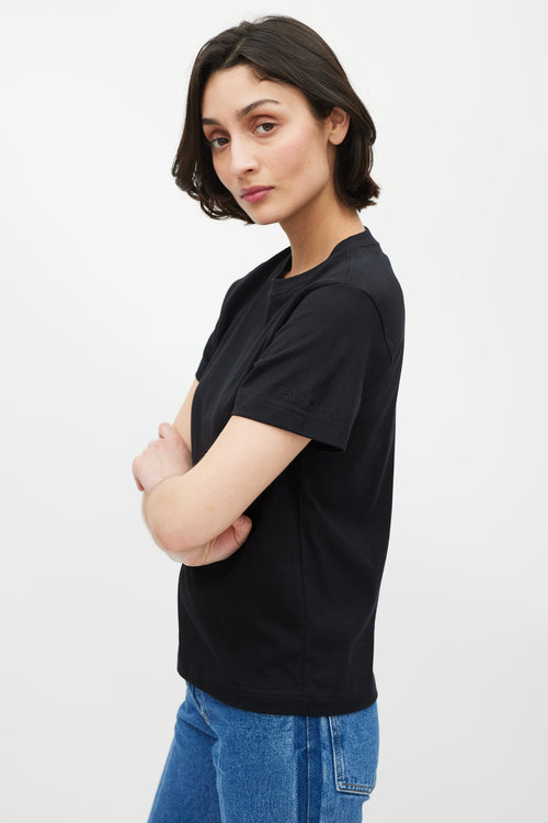 Balenciaga Black Cotton T-shirt