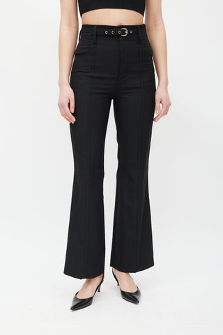 Balenciaga Black Flared Pants