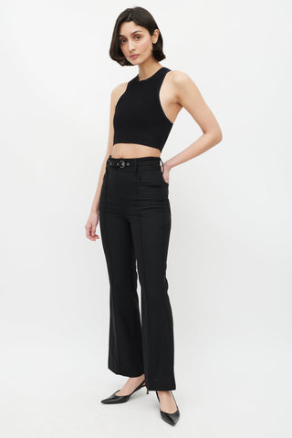 Balenciaga Black Flared Pants