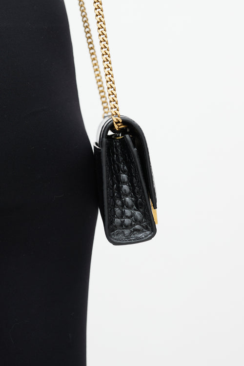 Balenciaga Black Leather Hourglass Bag