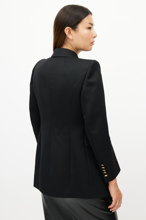 Balenciaga Black Hourglass Wool Blazer