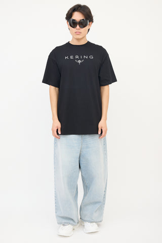 Balenciaga Black Kering Oversized T-Shirt