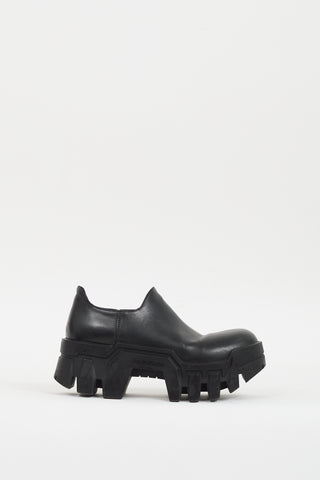 Balenciaga Black Leather Bulldozer Platform Loafer