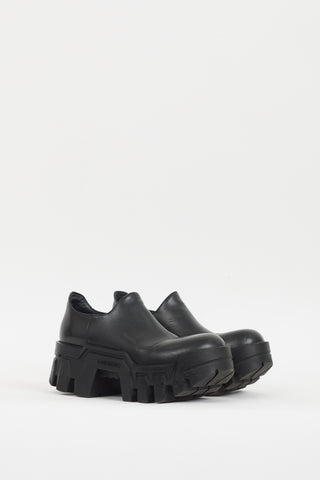 Balenciaga Black Leather Bulldozer Platform Loafer