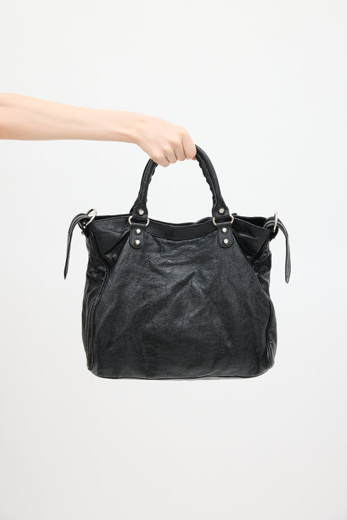 Balenciaga 2015 Black Leather Velo Bag