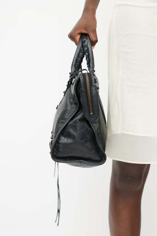 Balenciaga Black City Leather Bag