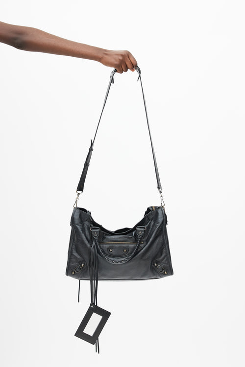 Balenciaga Black City Leather Bag