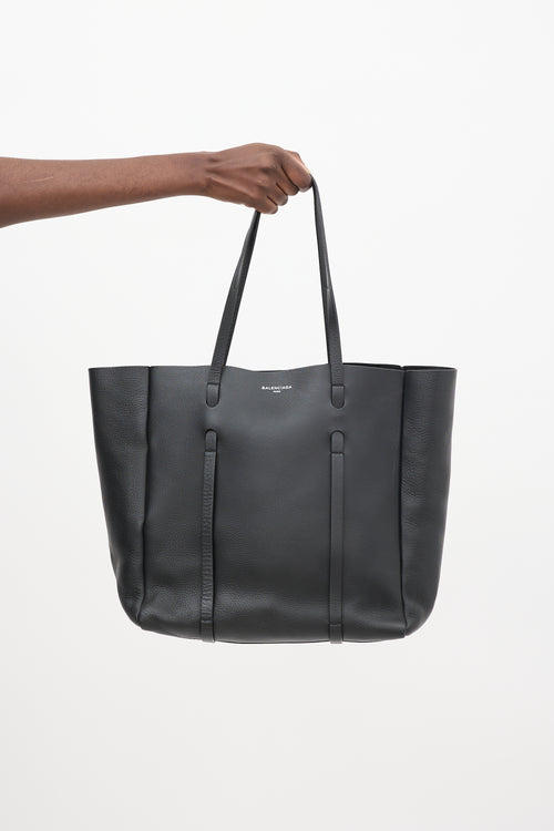 Balenciaga Black Leather Everyday Small Tote Bag