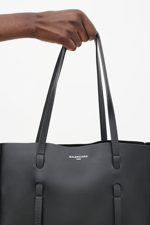 Balenciaga Black Leather Everyday Small Tote Bag