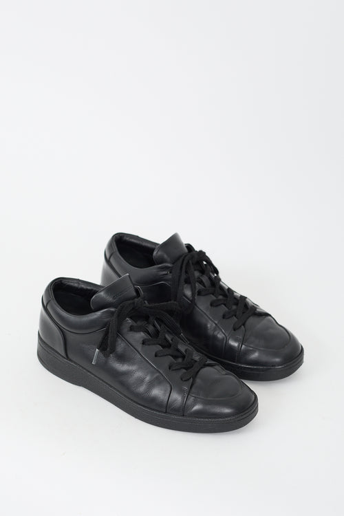 Balenciaga Black Leather Urban Low Top Sneaker