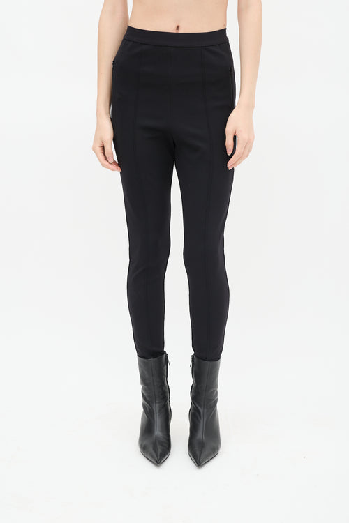 Balenciaga Black Logo Waistband Legging