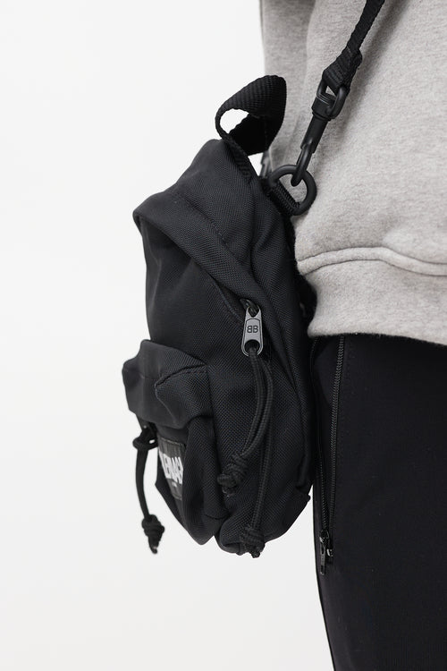 Balenciaga Black Mini Explorer Backpack Bag