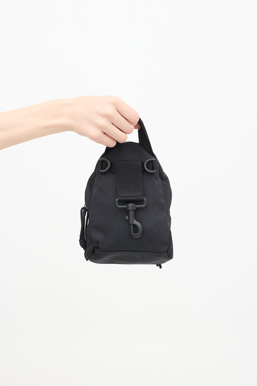 Balenciaga Black Mini Explorer Backpack Bag