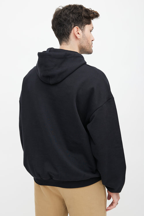 Balenciaga Black 
Multicolour City Logo Hoodie